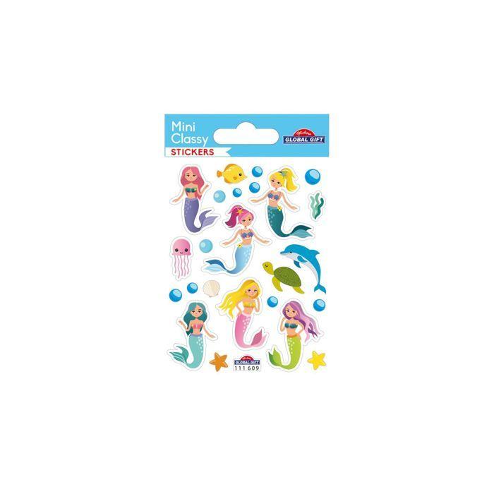 Autocollants - Sirènes - Paillettes - 1,8 cm