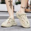 Hole Slip-resistant Male Slipper Summer Men's Shoe Pvc Cheap Shoes Liquidation Casual Designer Luxury Comfortable Fun Eva Slides
