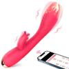 Вибратор для пары G Spot с функцией нагрева для клитора, приложение для стимуляции точки G, вибратор с дистанционным управлением, фаллоимитатор с 10 вибрациями для женской пары