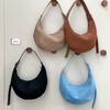 Suede Bag Autumn Women's Niche Hand Carry Dumpling Bag Plush Fashion Simple New Shoulder Bag Women