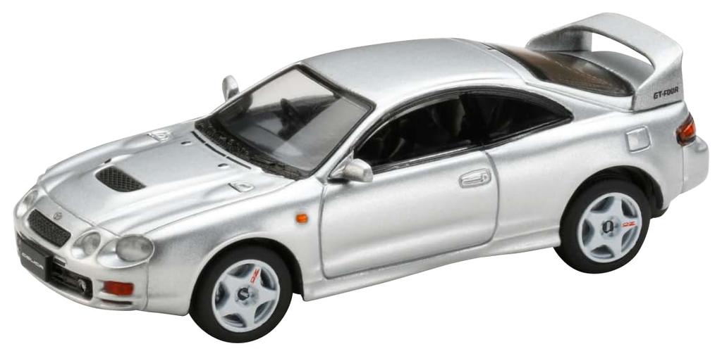 Масштаб HJ64 Toyota Celica в стиле JDM Серебристый Готовый продукт 1/64 GT-Four (СТ205)