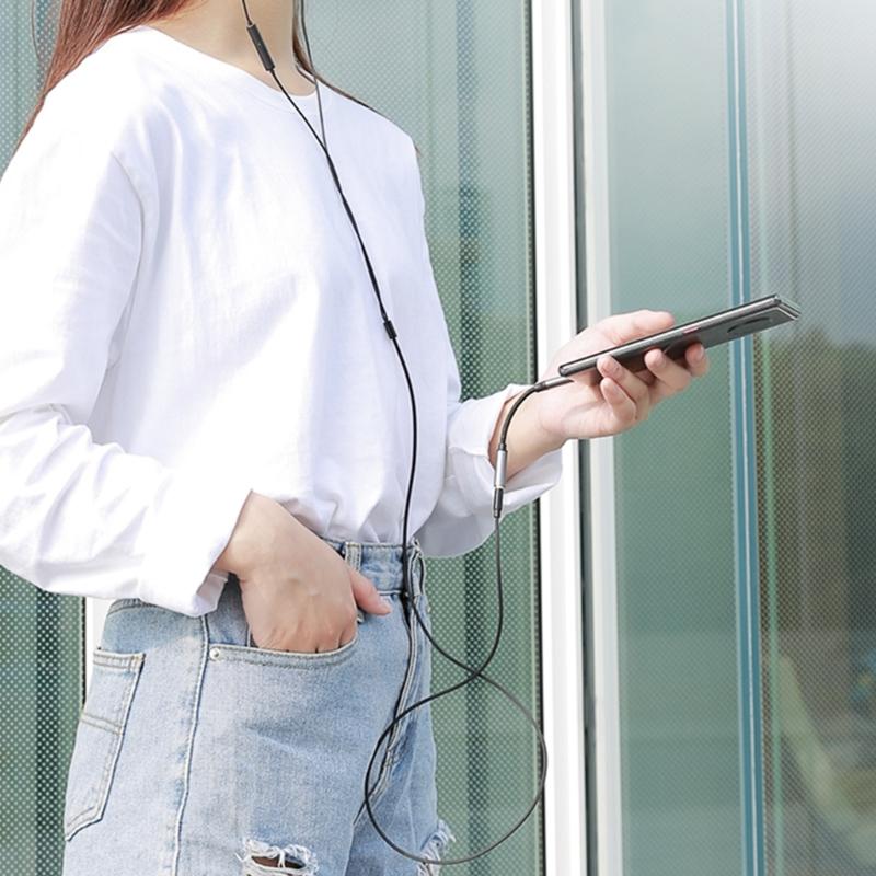 Адаптер с Type C на 3,5 мм разъемы для наушников Кабель-адаптер для наушников и аудио 11 см USB C Аудио-донгл Кабель Универсальный