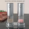 USB-перезаряжаемая мельница для соли, перца, специй, электрическая автоматическая мельница для соли и перца, набор с регулируемой степенью помола