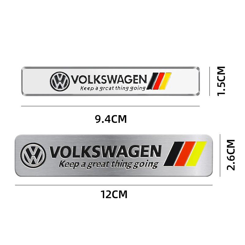 For VOLKSWAGEN VW Car Styling 3D Aluminum Emblem Sticker Auto Body Trunk Decoration Decals For Volkswagen VW GOLF Polo Tiguan VW