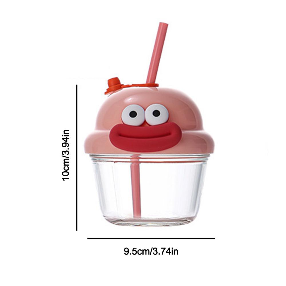 210ml Travel Drink Bottle Bottle Cartoon Cup Cute Straw Cup  Gym