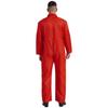 Mens Wear Resistant Turn Down Collar Long Sleeve Button Up Work Coveralls Jumpsuit Uniforms