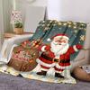 1Pc Christmas Santa Claus Gifts Blanket Soft And Comfortable Casual Warm Camping Travel Christmas Halloween Gift M921268