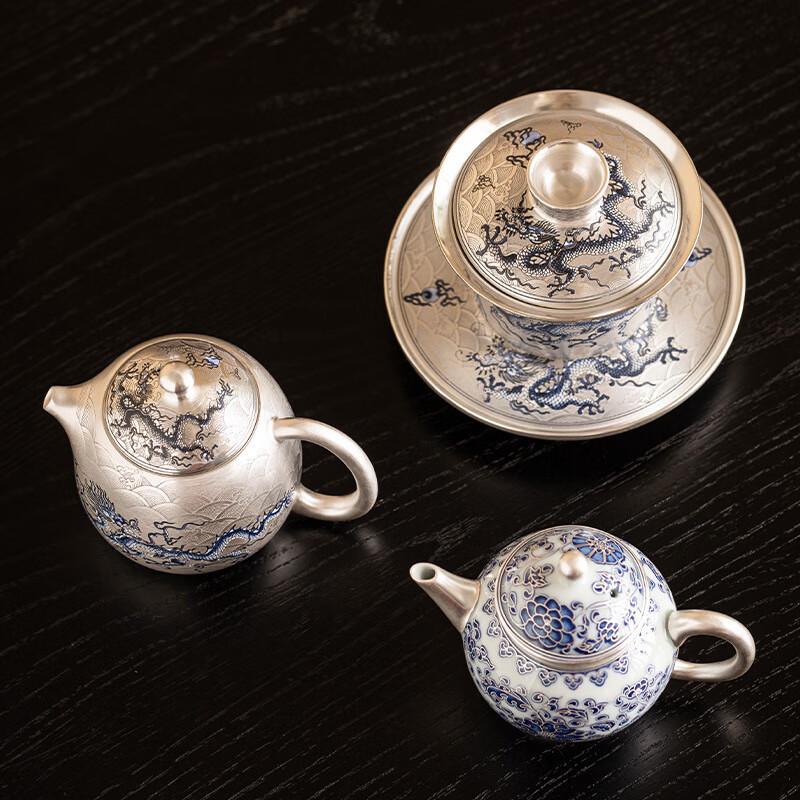 Cha Xun Gilded Silver Kung Fu Tea Ware Collection