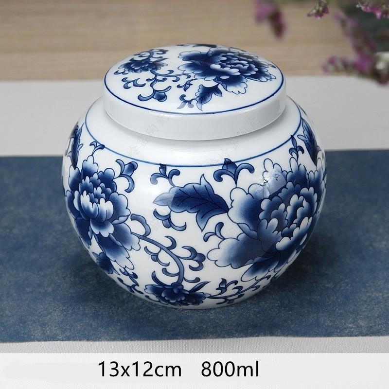 Многофункциональные герметичные контейнеры Tieguanyin, китайский синий и белый фарфор, керамика, чайница, чайный пакетик, бытовой ящик для хранения