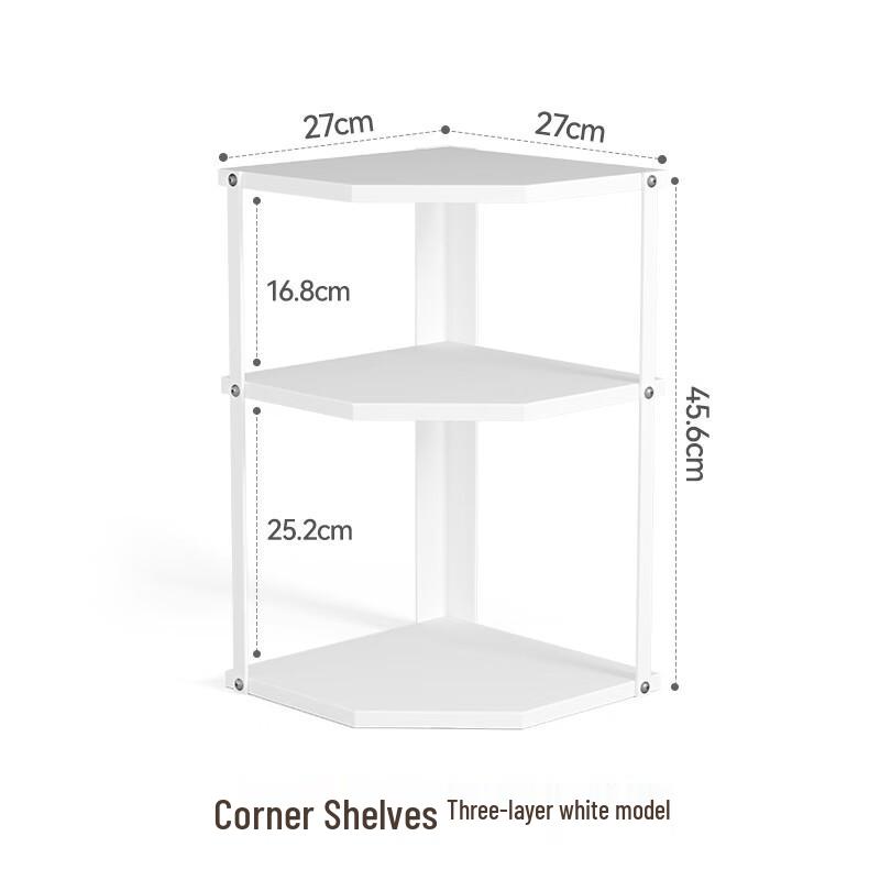 Corner Kitchen Pot Rack Storage Shelf