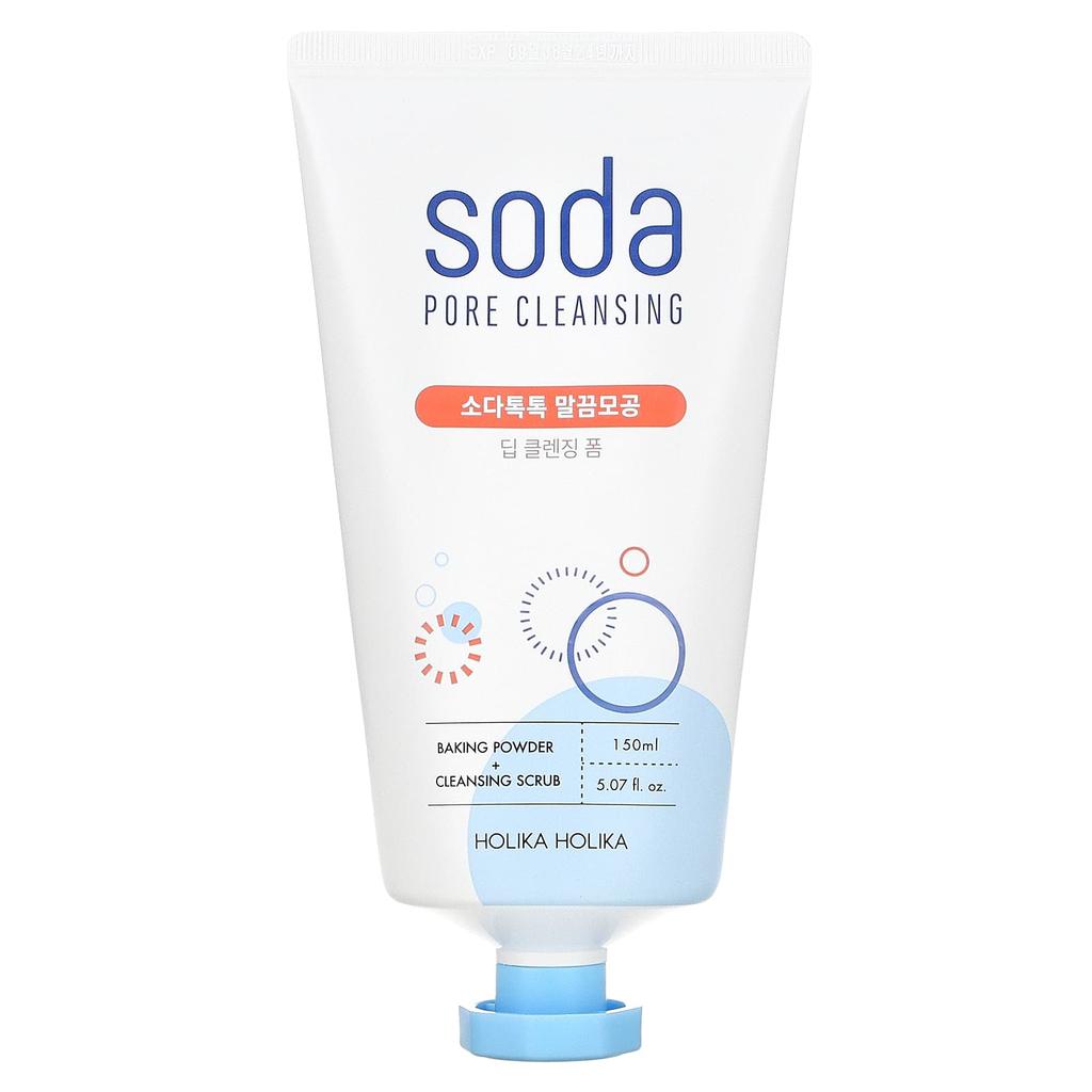 HOLIKA HOLIKA Soda Pore Cleansing Foam, 5.07 Fl Oz (150 Ml)