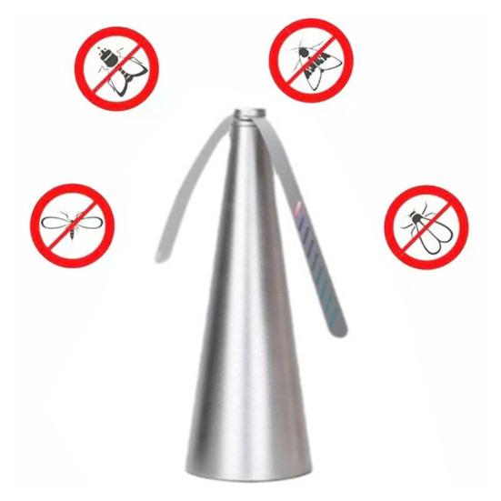 Fly Repellent Fan with Reflective Blades Portable Battery Operated Indoor Outdoor Tabletop Mosquito Fly Repellent Fan