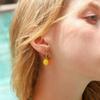 Серьги с покрытием из 18-каратного золота с изображением фруктов и овощей: Свежий дизайн в стиле INS, вдохновленный Европой и Америкой