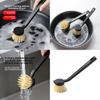 Nonstick Cookware Cleaning Brush With Long Handle And Durable Plastic Construction
