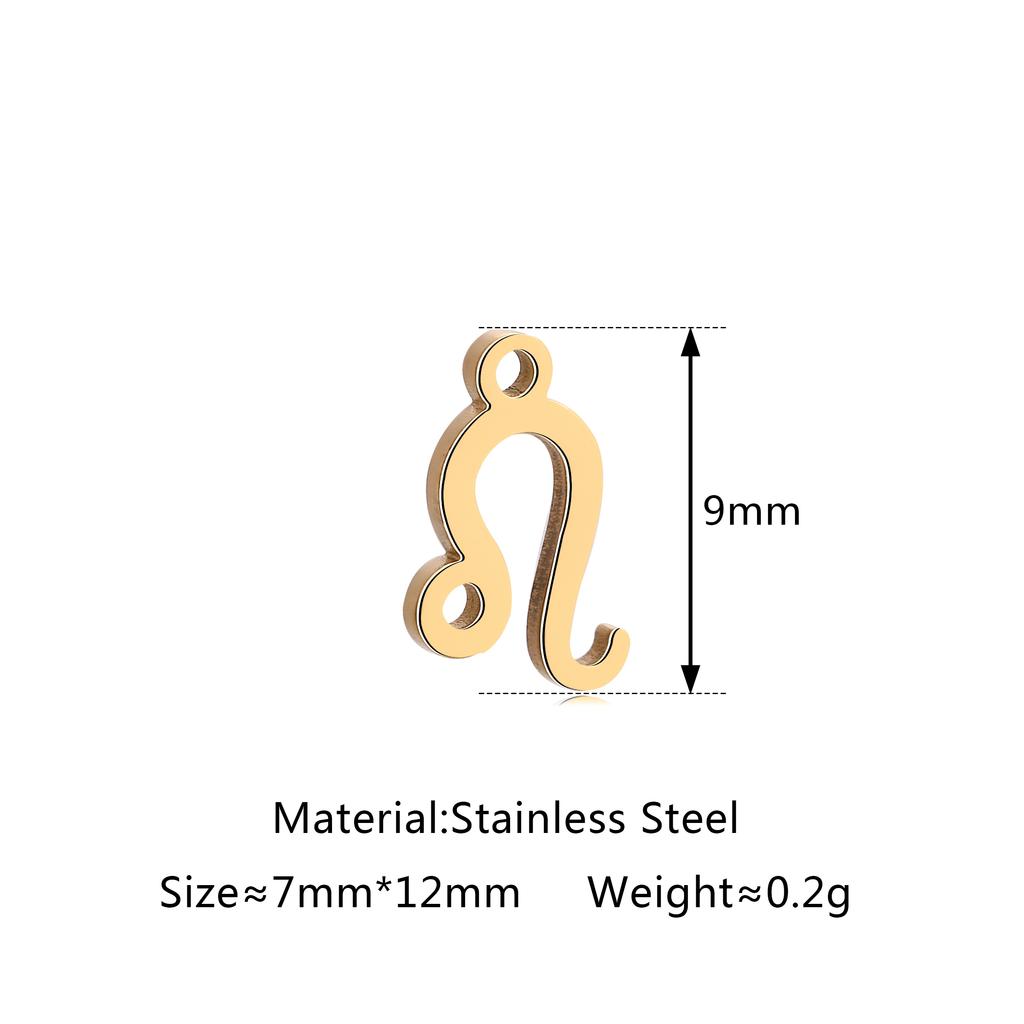5 шт./лот Шармы со знаком зодиака из нержавеющей стали Мини-подвески со созвездиями Для DIY Рукоделия Ожерелья Браслеты Изготовление ювелирных изделий