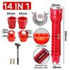 14 In 1 Anti-slip Sink Faucet Wrench Multifunctional Double Head Bathroom Wrench Bathroom Repair Tool Sets