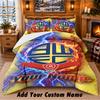 Bolton Wanderers FC Pattern Bedding 3Pcs Set Custom Name, Bed Sheet And Pillowcases For Home Bedroom