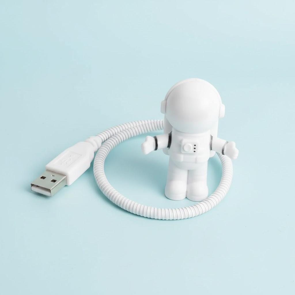 Светодиодная гибкая USB-лампа Астронавт Ночник для ноутбука, автомобиля, Power Bank Декоративная портативная осветительная игрушка