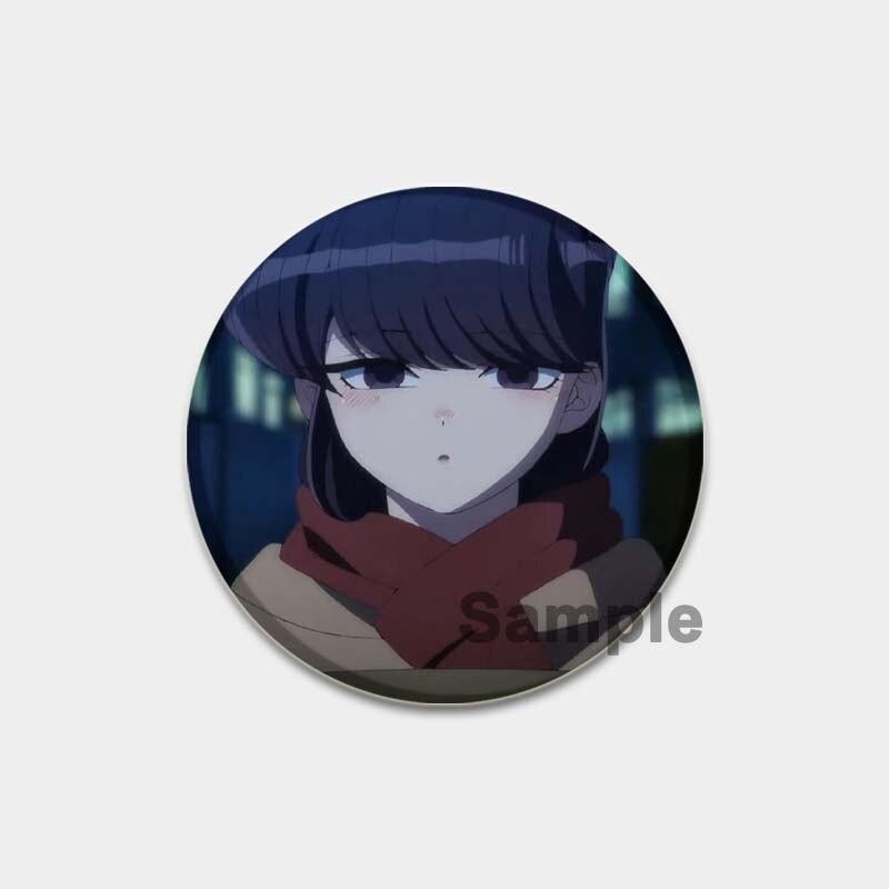 58 мм аниме «Коми может T общаться», булавка с отворотом, значок для косплея с героями мультфильмов, креативные подарки, броши Gujian Одноклассники, милые булавки для рюкзаков