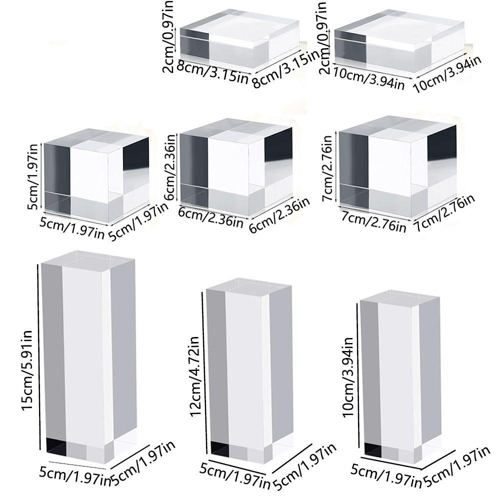 Polished Jewelry Display Riser Stands Solid Crafts Pedestals  Cosmetic Boutique