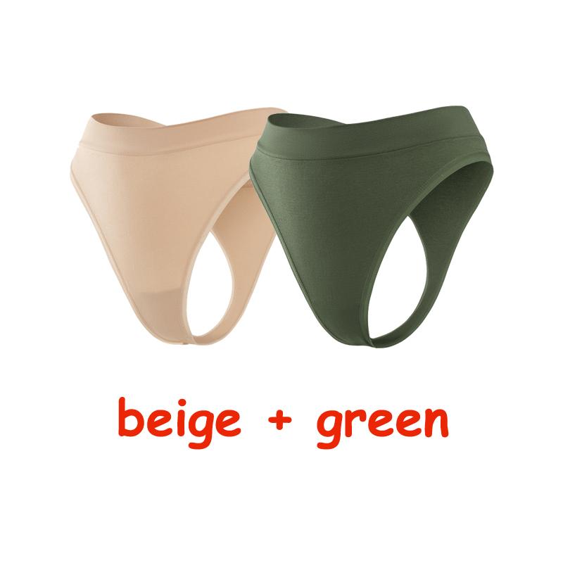 2Pcs/Lot Women Sexy 5 Color Panties Low-waist Comfort Underwear G String Thong Breathable Lingerie Temptation Intimates