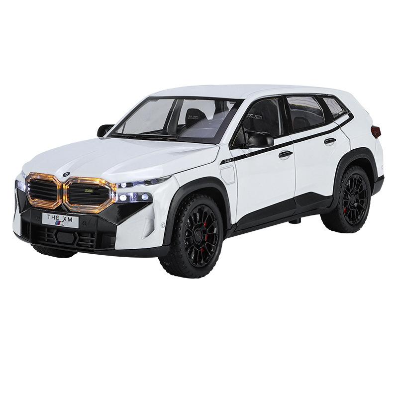 1/24 BMW The XM SUV Модель спортивного автомобиля из сплава Литой металлический игрушечный автомобиль Модель транспортного средства Симуляция Звук и свет Коллекция Детский подарок