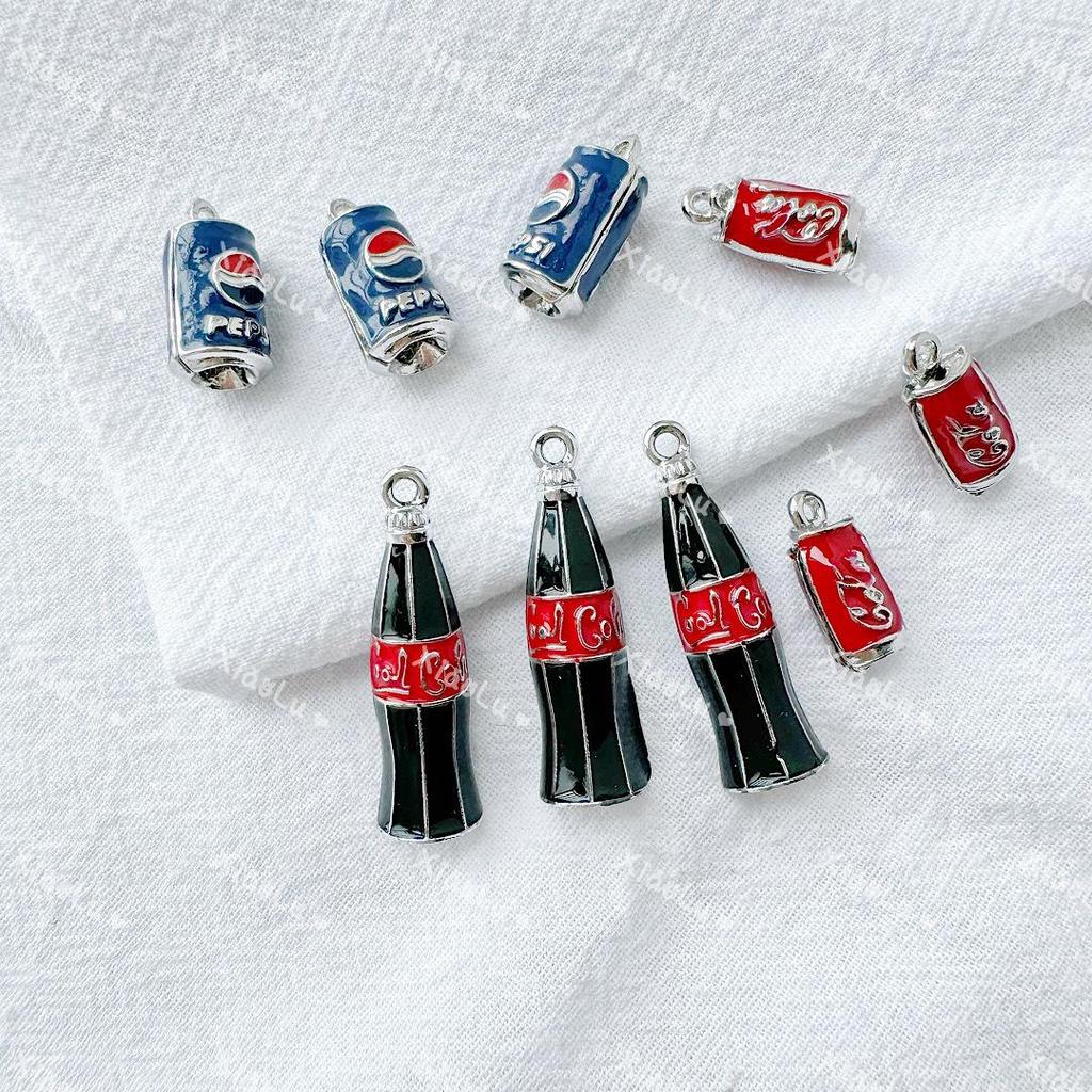 Ручная работа, сплав, капающее масло, кулон-шарм в виде банки Coca-Cola для браслетов и ожерелий