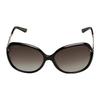 Gucci Trendy Minimalist Rectangular Plate Sunglasses Unisex Couple Black Style
