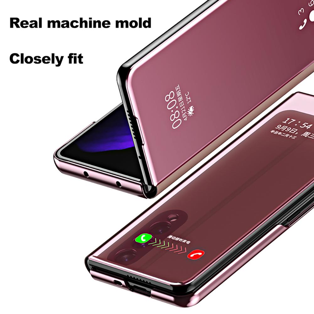 Ультратонкий зеркальный чехол для телефона Samsung Galaxy Z Fold 5, 4, 3, 2, 5G, мобильные телефоны Fold5 Flod3 Flod4, складной чехол с полным покрытием