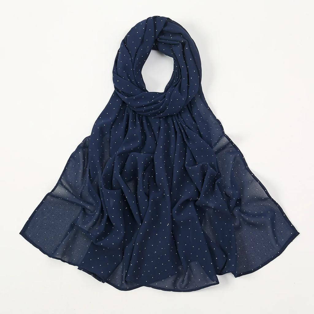 Летний шифоновый шарф с цветочным принтом - Шаль со звездным принтом Защита от УФ-лучей Однотонная Богемная повязка на голову для женщин