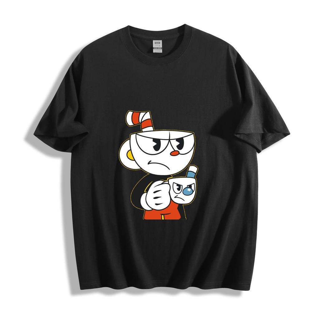 Cuphead & Mugman T-Shirt - Grumpy Duo Design Unisex Tee