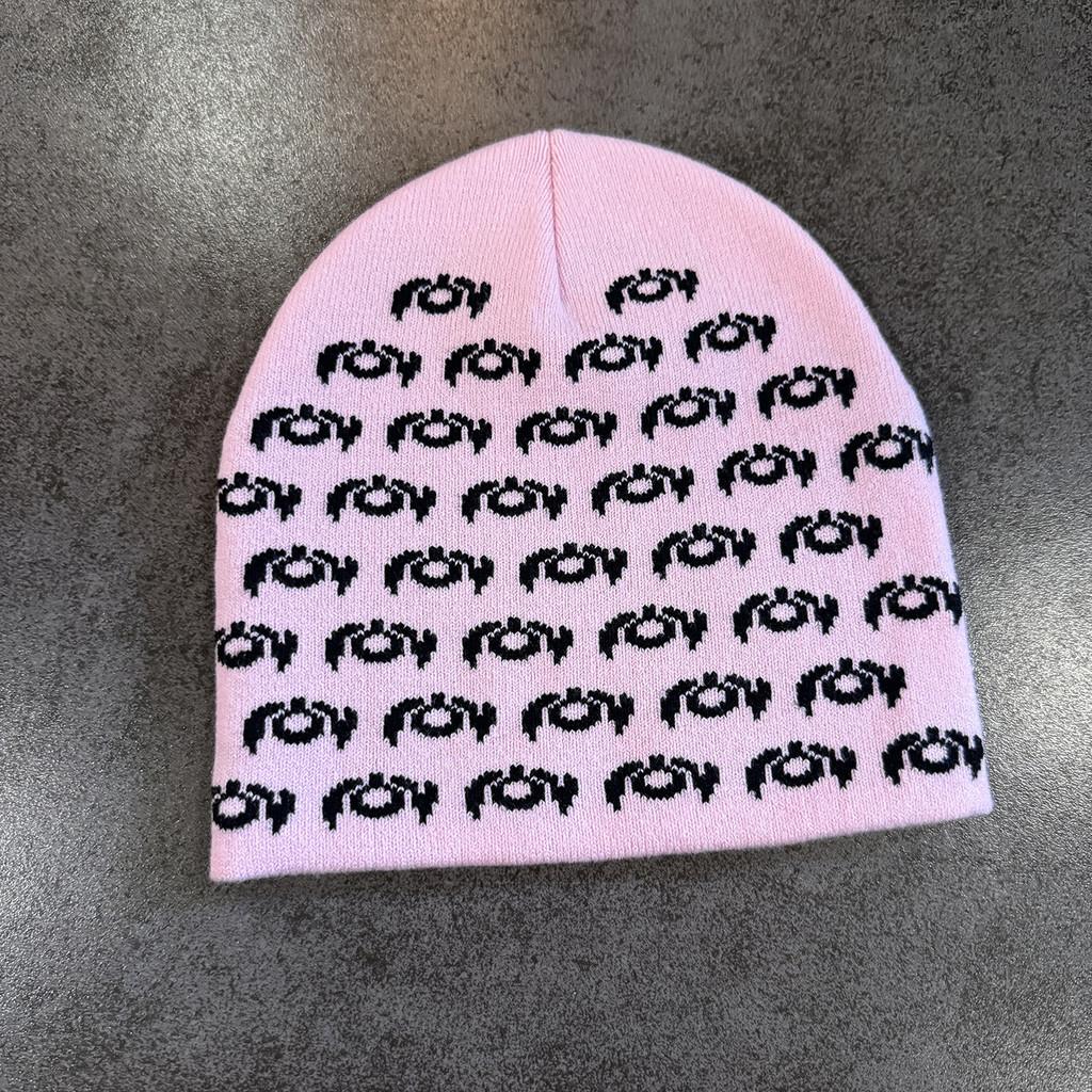 Объемная вязаная шапка-бини с высоким верхом и наушниками для тепла осенью и зимой для мужчин и женщин