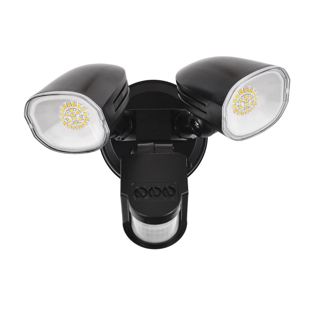 Motion Sensor Outdoor Lights 2-Head Wall Light with Infrared Induction LED Light IP65 Waterproof