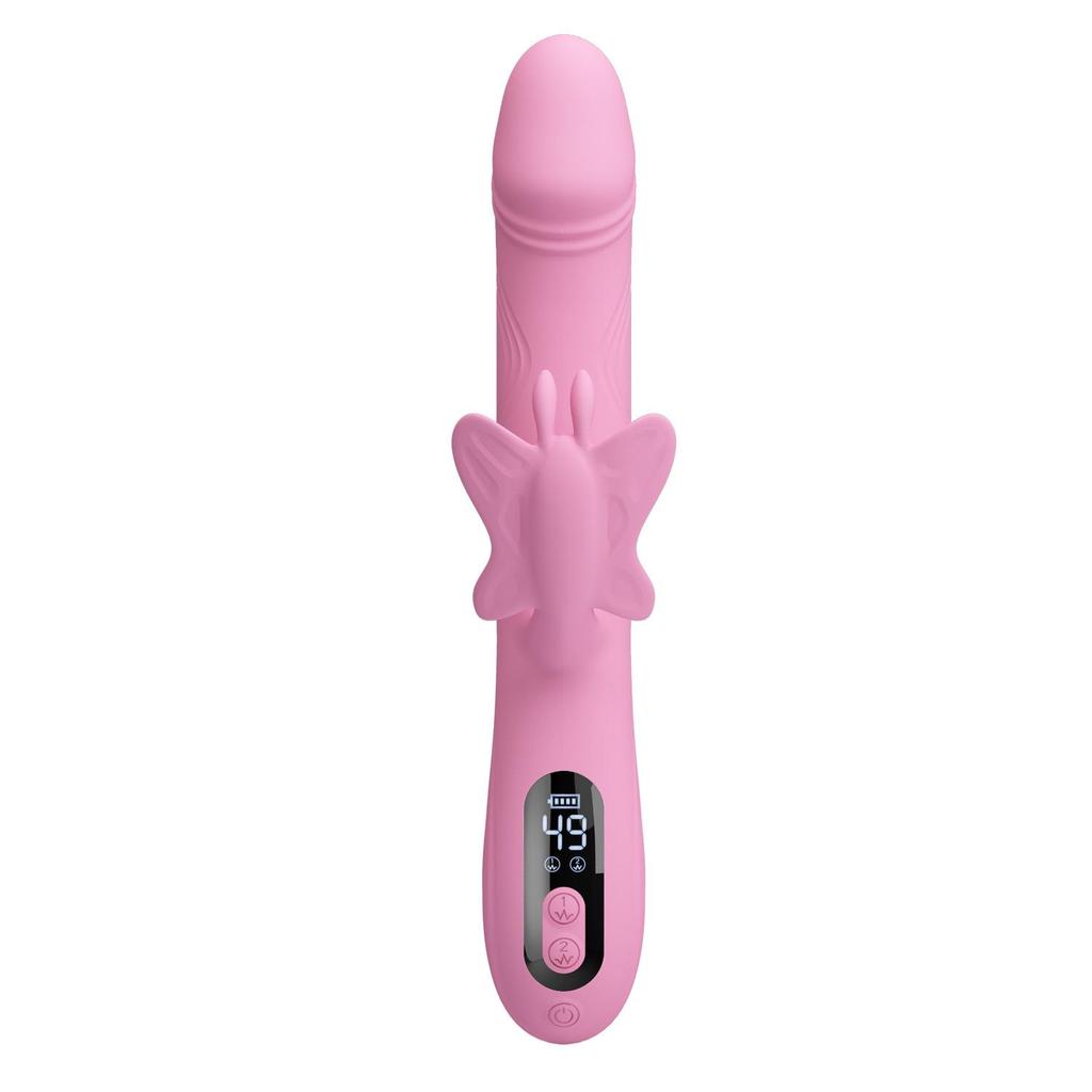 Pilot Butterfly Vibration Wand: Women's Clitoral Stimulator & Realistic Dildo Massager (BW-50011)