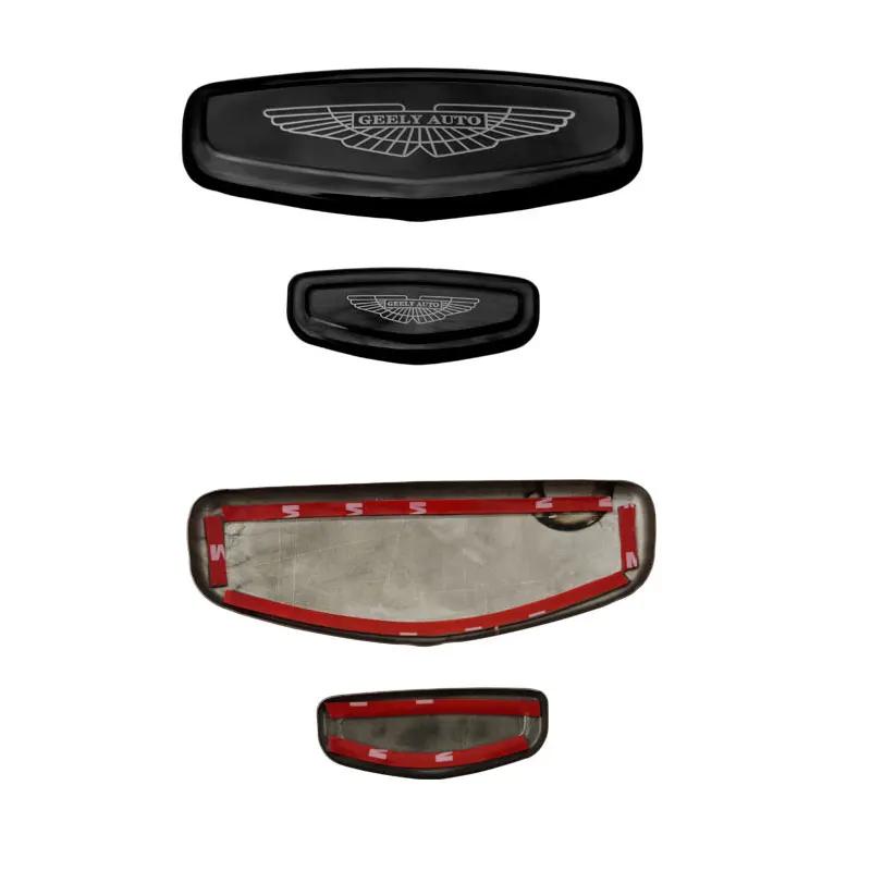 Для Geely Coolray Geely Tugella Atlas Pro Azkarra 2015-2022 Черный Значок Логотип Эмблема Наклейка Гоночная Решетка Капот Наклейка Стайлинг