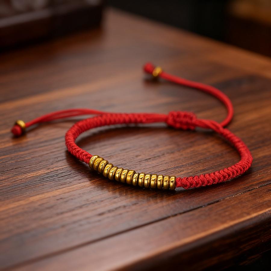Handmade Braided String Bracelet Unisex Lucky Red Thread Couple Braslet Positive Energy Healing Braclet Valentine Day Jewelry