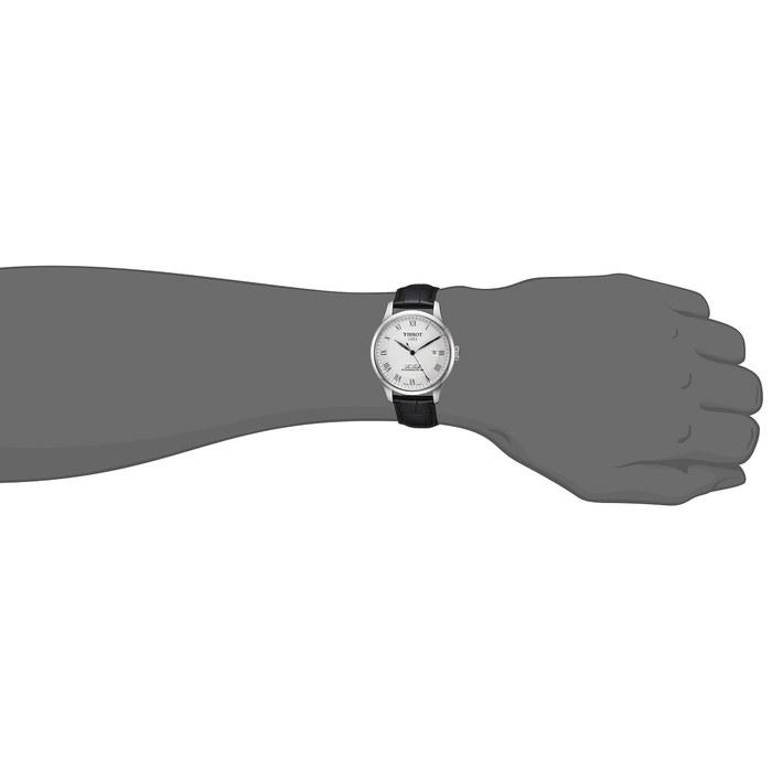[Tissot] Le Locle Watch 39.3mm Silver Dial T0064071603300 Silver/Leather
