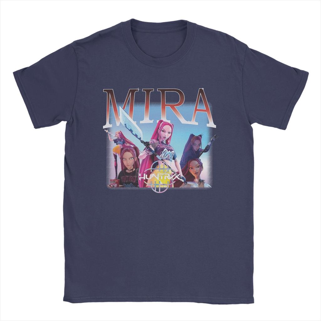 Mira Kpop Demon Hunters Huntrix T-Shirt Summer  Cotton T-Shirts For Men Harajuku Casual Tee Shirt Short Sleeve Y2K Fun Tops