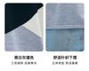 High end color blocking: Summer with mulberry silk round neck fashionable and versatile anti-aging wool short sleeved T-shirt for women