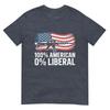 100 American 0 Liberal Usa Patriotic Veterans Military TShirt