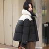 Короткая куртка с воротником-стойкой на пуху и хлопковой подкладке, новая толстая одежда-«хлеб», маленькая хлопковая одежда в зарубежном стиле