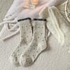 Women's Winter Thickened Matching Color Polka Dot Wool Drum Pile Socks