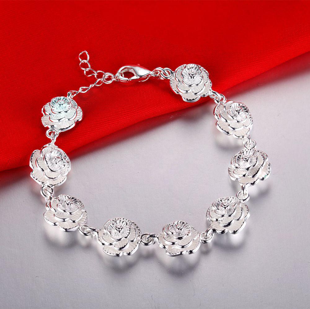 925 Silver Bracelet Heart High Quality Romance Chain For Woman Men Fashion Engagement Party Wedding Jewelry Gift