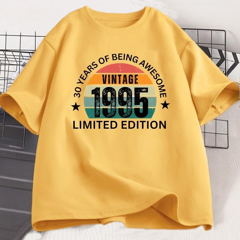 30th Birthday Gift Tshirt Made in 1995 Vintage Tee 30 Years Old Birthday Tshirt 1995 Birthday Gift for Unisex WOMEN Clothes Tops