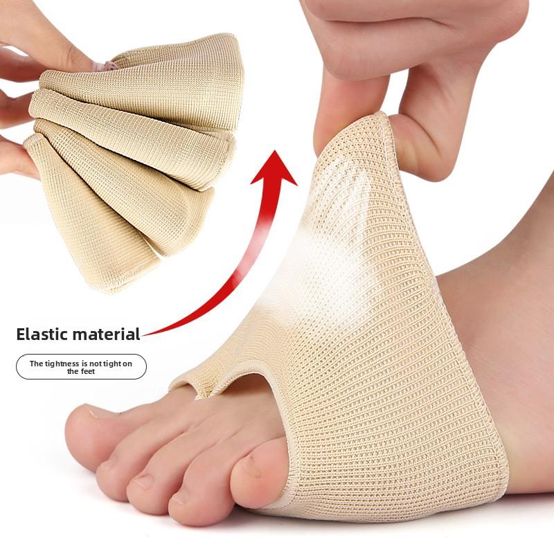 Новая наклонная резьбовая защитная лапка для Hallux Valgus, утолщенный мягкий разделитель пальцев для высоких каблуков, износостойкая подушечка для передней части стопы