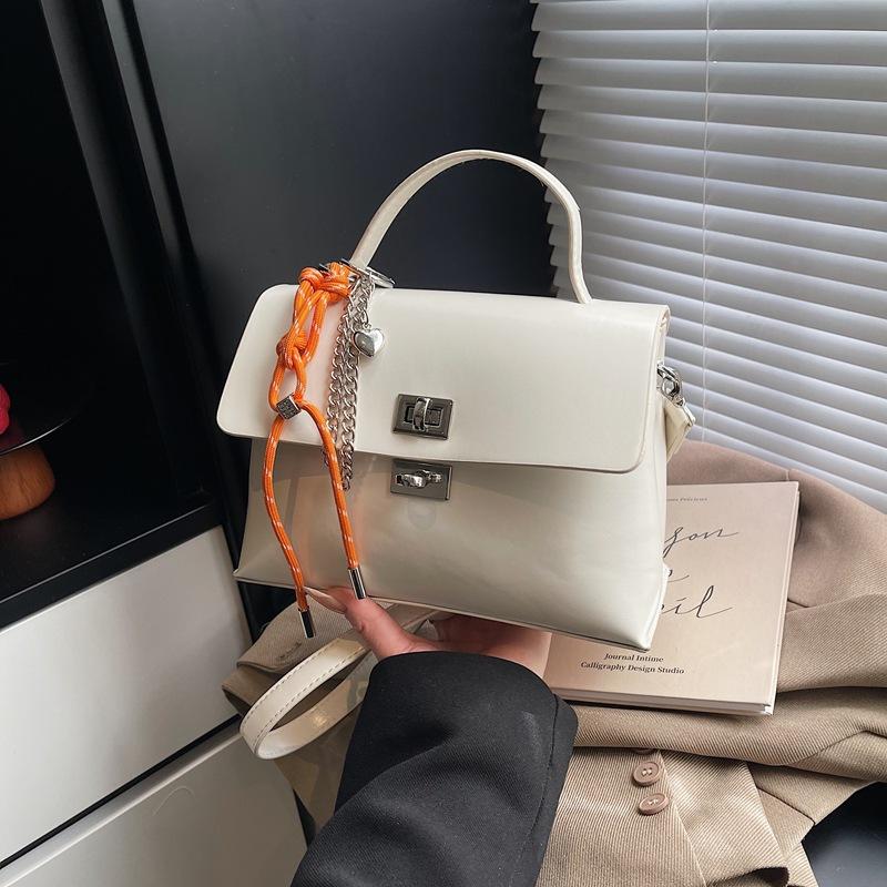 Сумка-тоут премиум-текстуры в стиле ретро, женская, новая коллекция 2025, маленькая квадратная сумка-мессенджер, популярная универсальная текстурная сумка на плечо