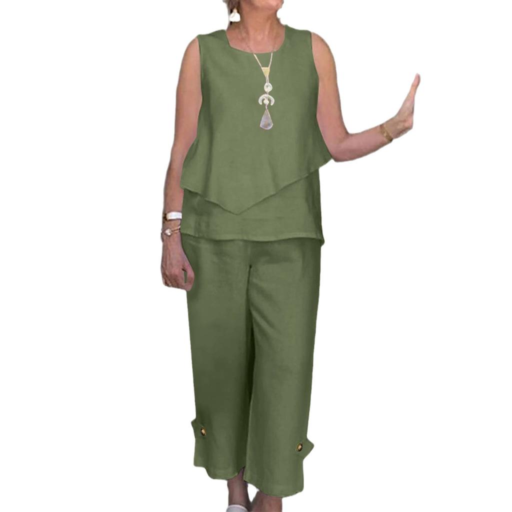 Женская блузка и брюки, летний комплект из двух предметов с брюками