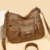 Middle-aged Mother Bag Crossbody Bag New Trendy Versatile Fashion One-shoulder Women's Multi-component Soft Leather Bag