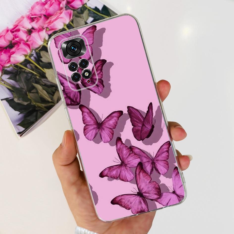 For Xiaomi Redmi Note 11 Case Note 11s Cover Popular Butterfly Dragon Soft Silicone Clear Case For Redmi Note 11S 5G Note11 Capa
