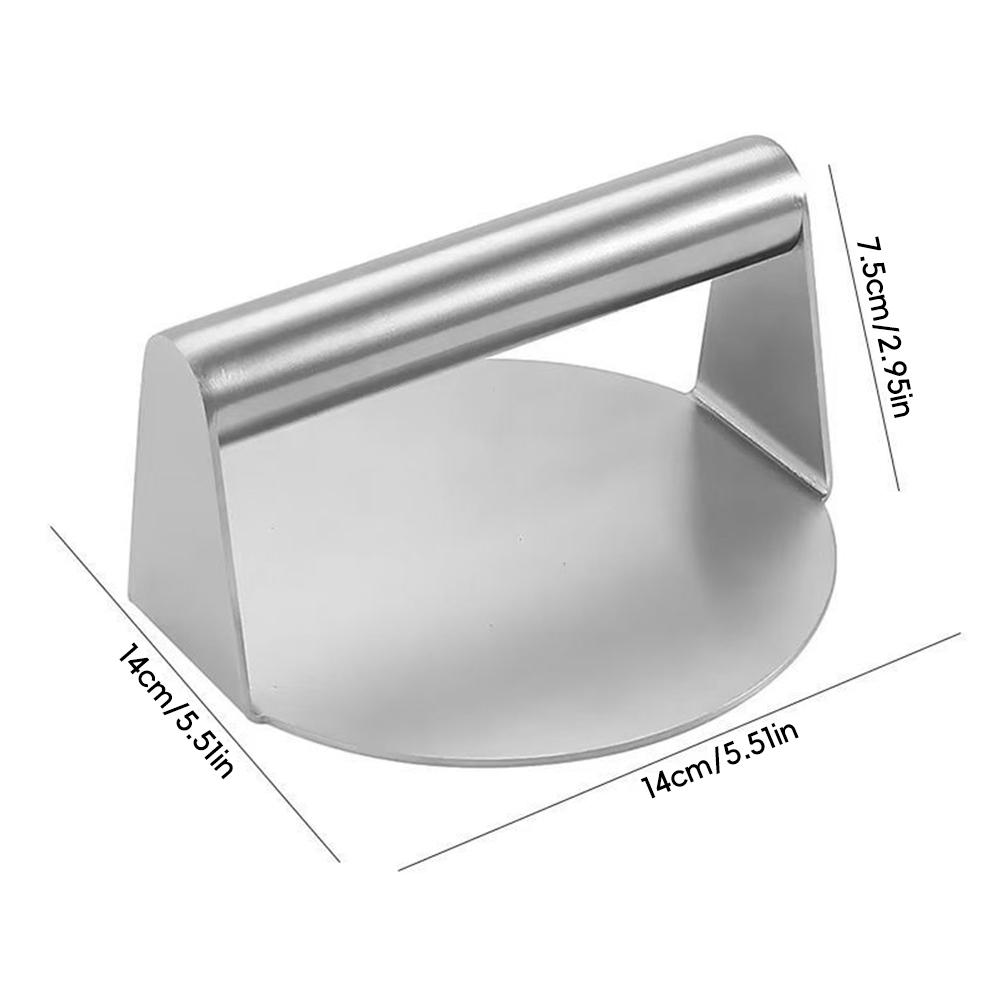 Прочный, нержавеющая сталь, регулируемый пресс для бургеров, портативный, с ручкой, компактный, для кемпинга и вечеринок с барбекю, коммерческий класс
